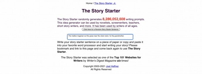 Story Starter - генератор идей